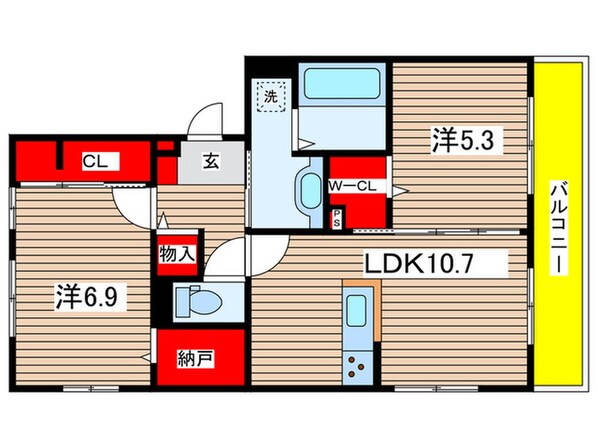 仮)D-ROOM折戸町の物件間取画像